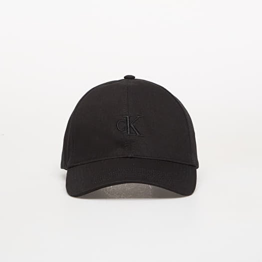 Hette Calvin Klein Monogram Embroidery Cap Black