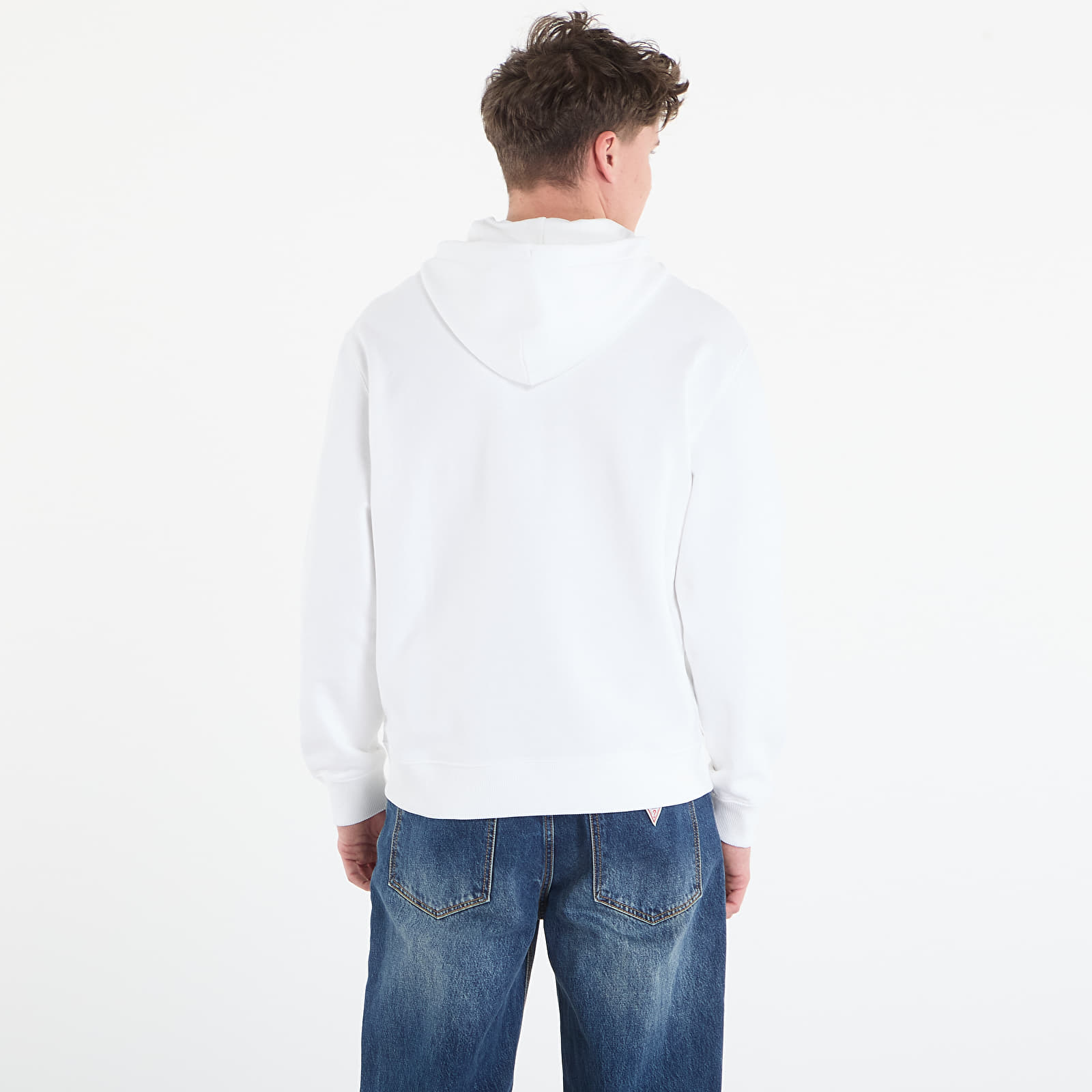 Men's hoodies Calvin Klein Jeans Ls Eu 350Terry Badge Hoodie Bright White