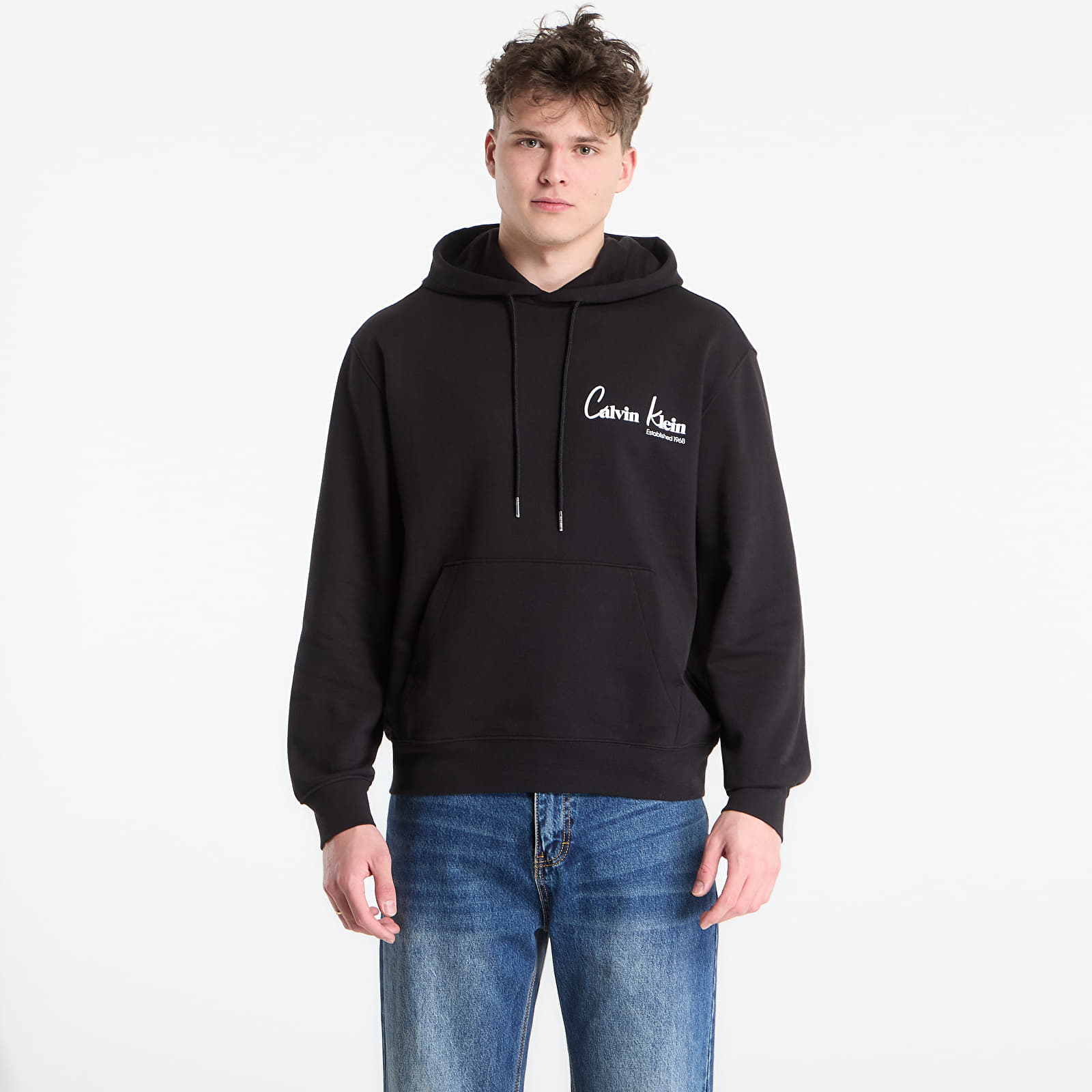 Hoodies für Männer Calvin Klein Jeans Eu 350Terry Ck Graphic Hoodie Black