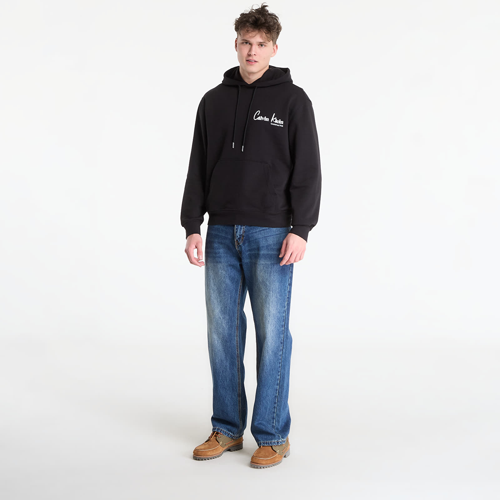 Hoodies für Männer Calvin Klein Jeans Eu 350Terry Ck Graphic Hoodie Black
