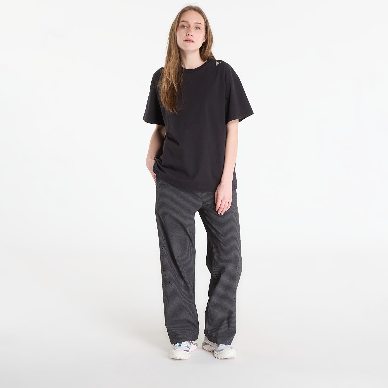 Miesten T-paidat ROA Logo T-Shirt Washed Black