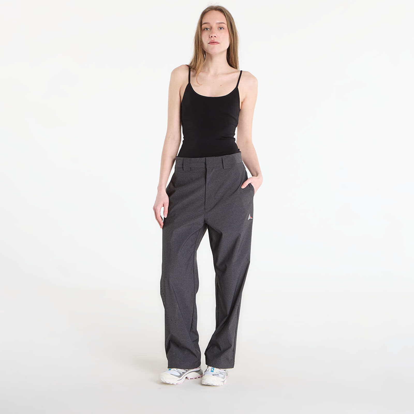 Moške hlače ROA Numb Pinstriped Packable Pants Black