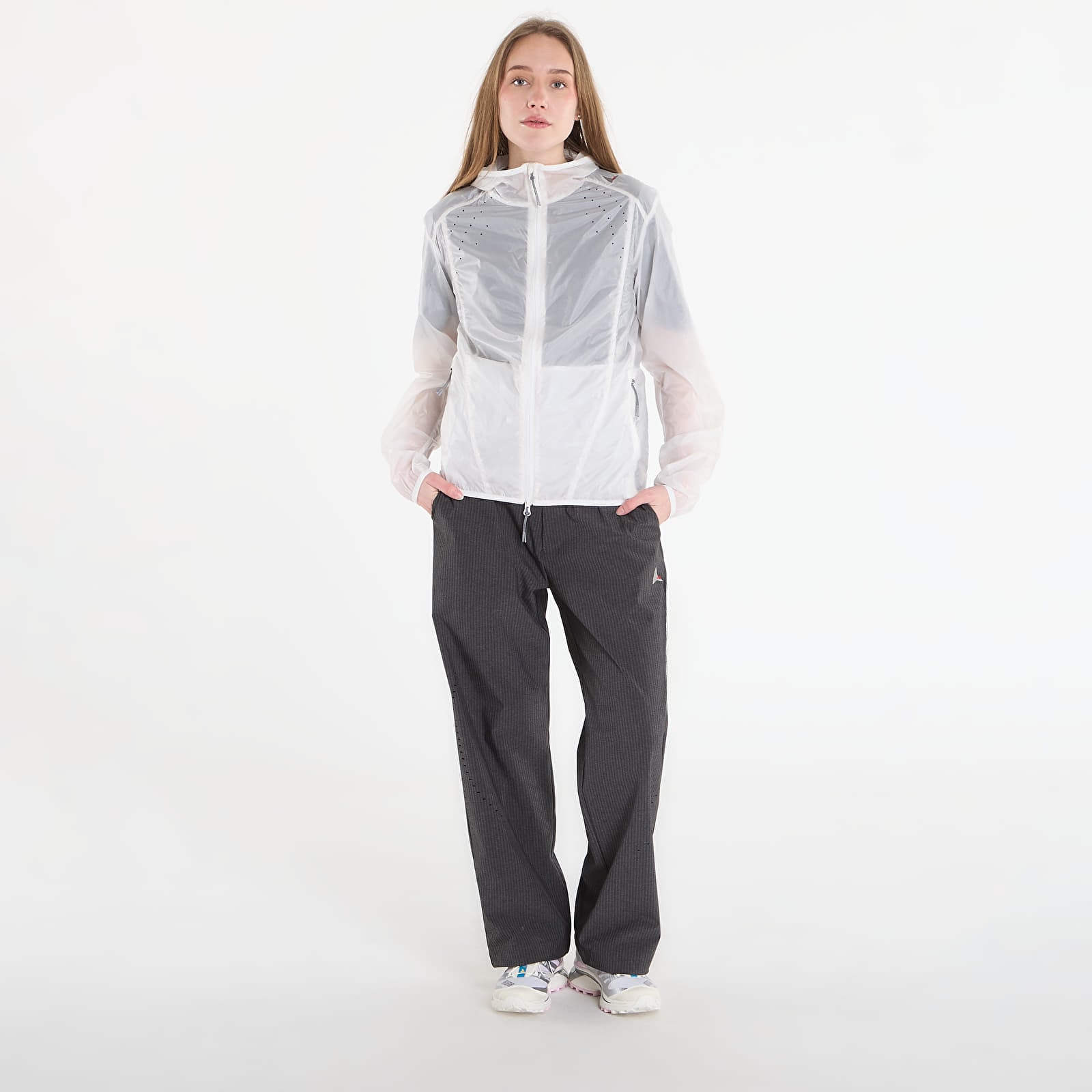 Miesten takit ROA Hue Packable Wind Jacket White