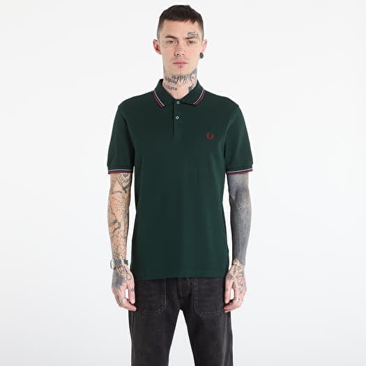 Tričko FRED PERRY Twin Tipped Fred Perry Shirt Grsrts/ Stkbl/ Oxb