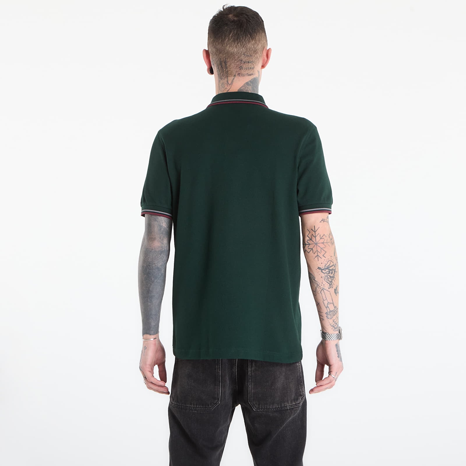 Тениски FRED PERRY Twin Tipped Fred Perry Shirt Grsrts/ Stkbl/ Oxb