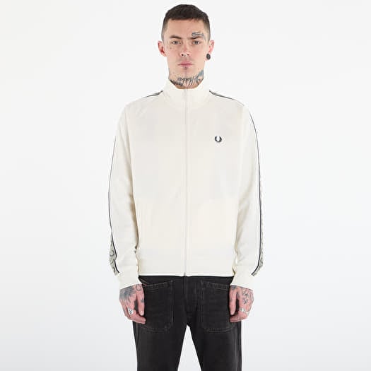 Bluza FRED PERRY Contrast Tape Track Jacket Ecr/ Nvy/ Seagrss