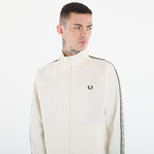 Men's hoodies FRED PERRY Contrast Tape Track Jacket Ecr/ Nvy