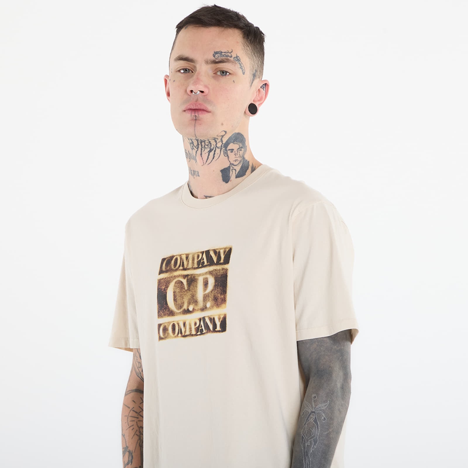 T-shirts  C.P. Company Short Sleeve Frozen Dew/ White