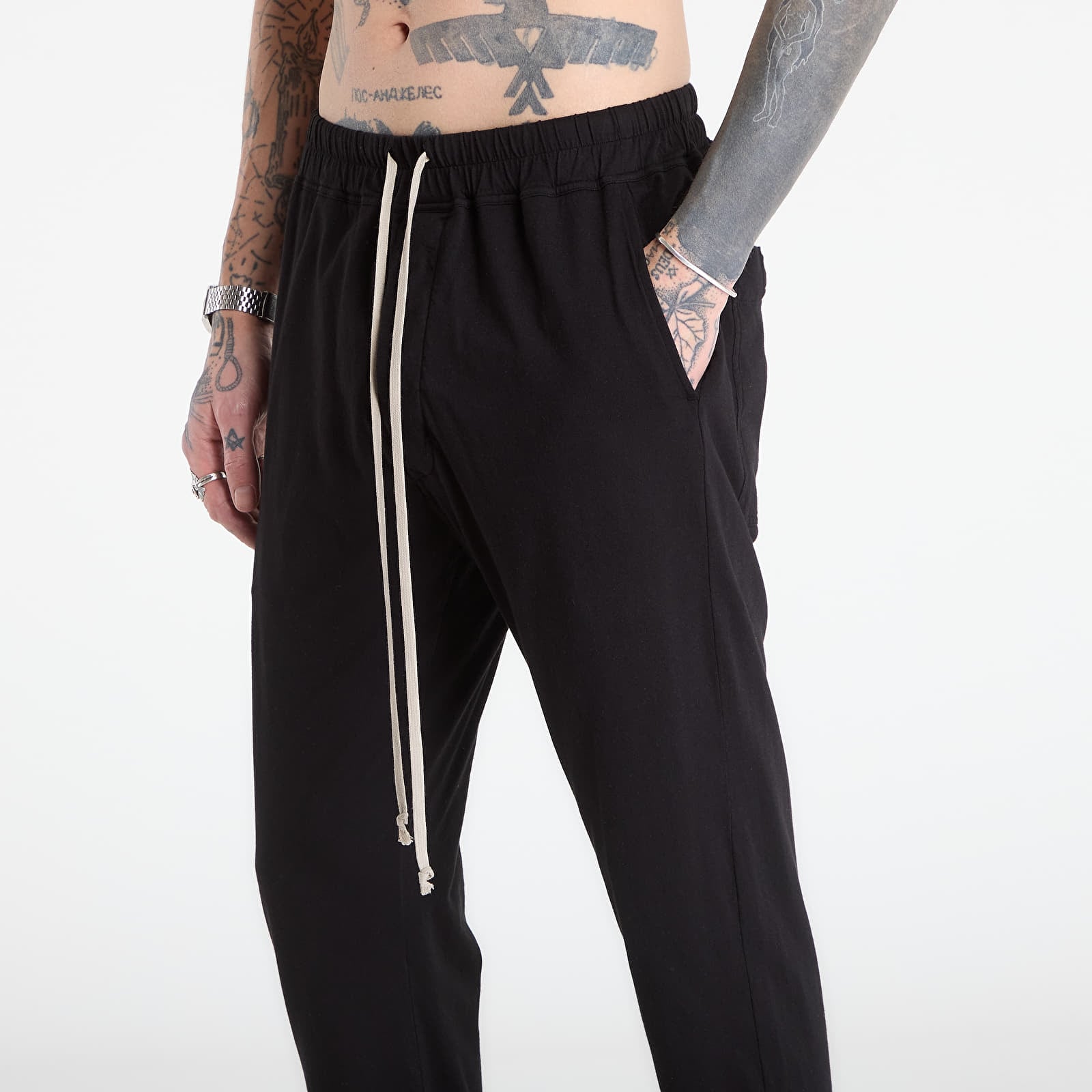 Hosen für Männer Rick Owens DRKSHDW Berlin Drawstring Pants Black