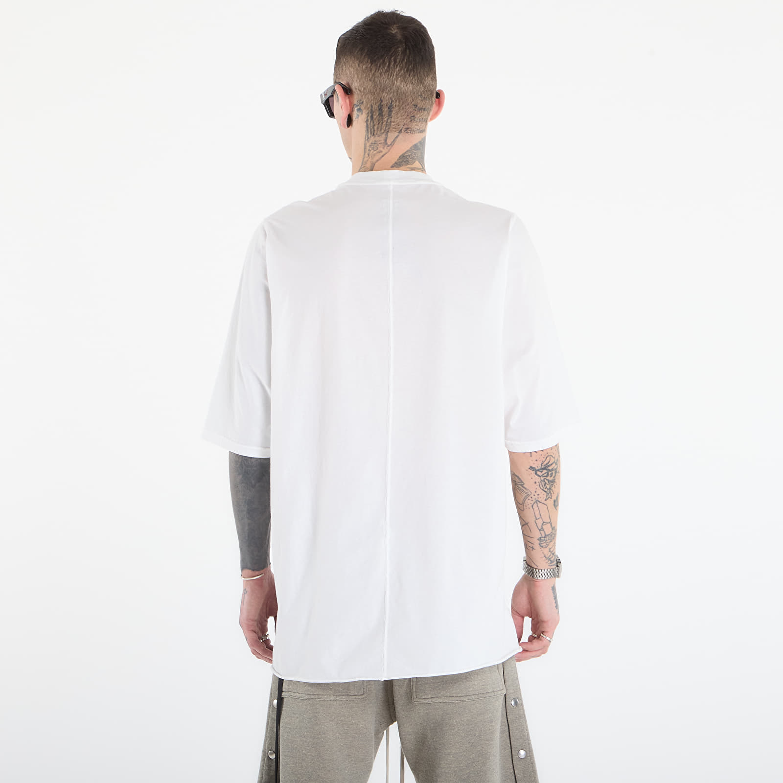 Männer T-Shirts Rick Owens DRKSHDW Subhuman Jumbo Ss T-Shirt Milk