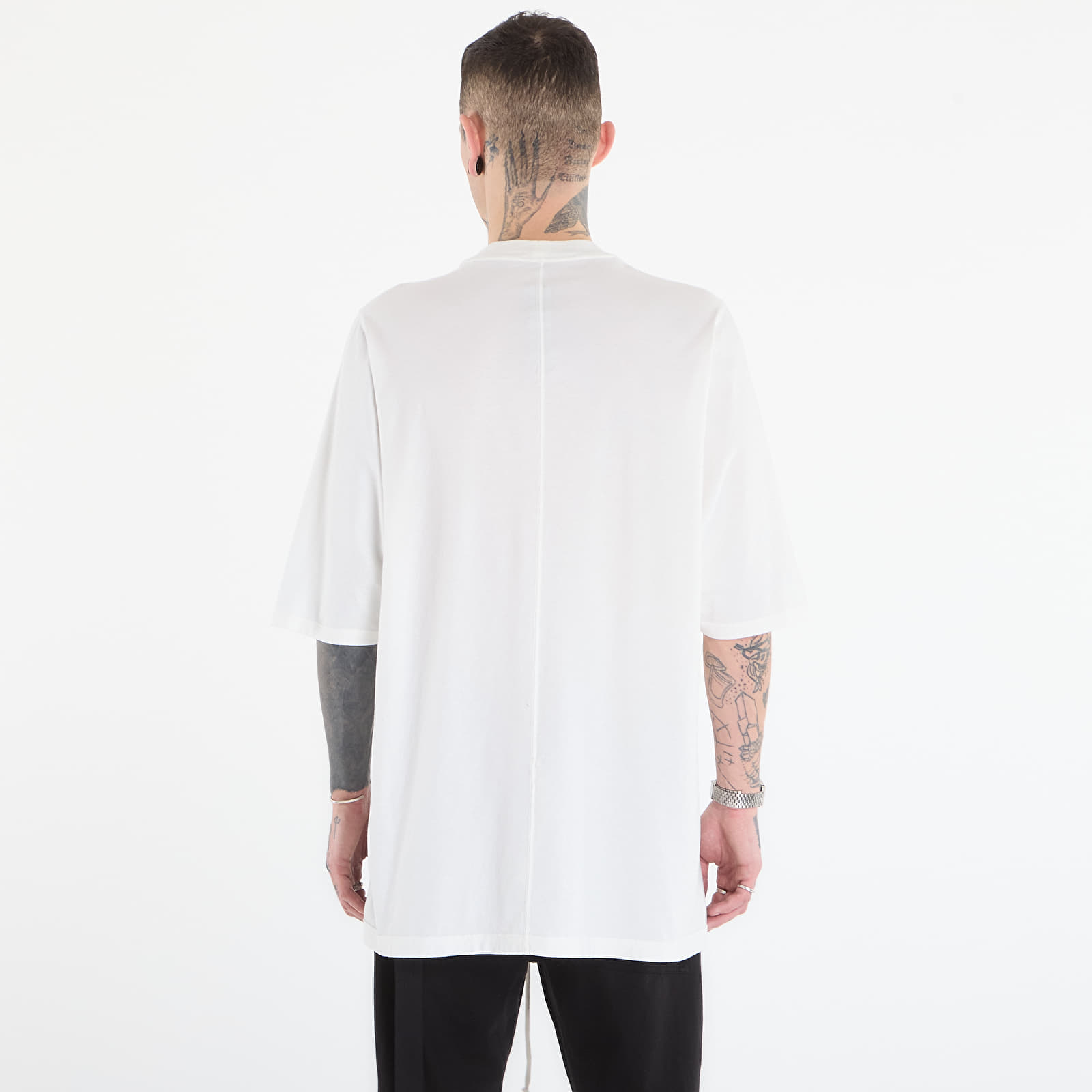 Männer T-Shirts Rick Owens DRKSHDW Jumbo Ss T-Shirt Milk/ Black
