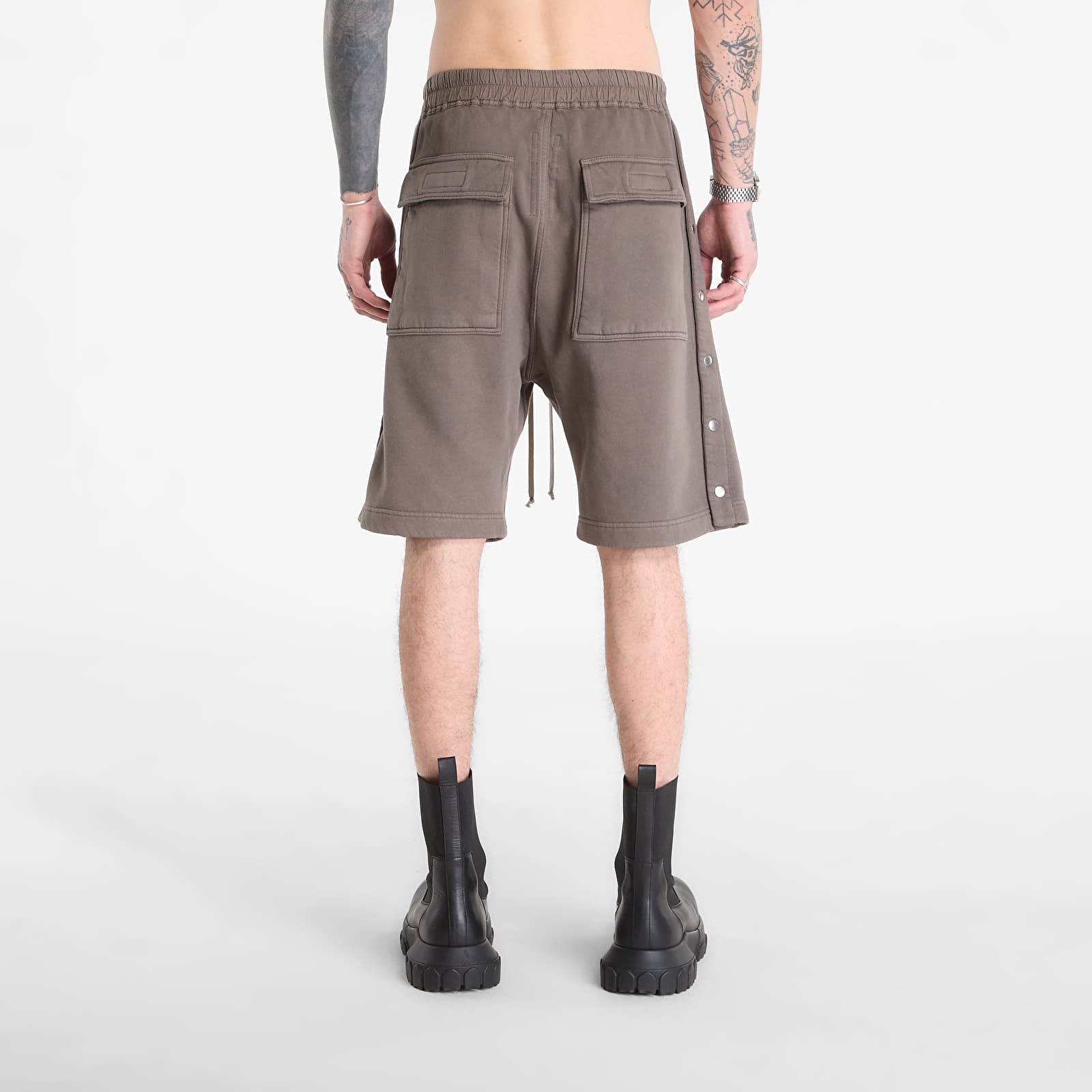 Moške kratke hlače Rick Owens DRKSHDW Wide Pusher Shorts Dust