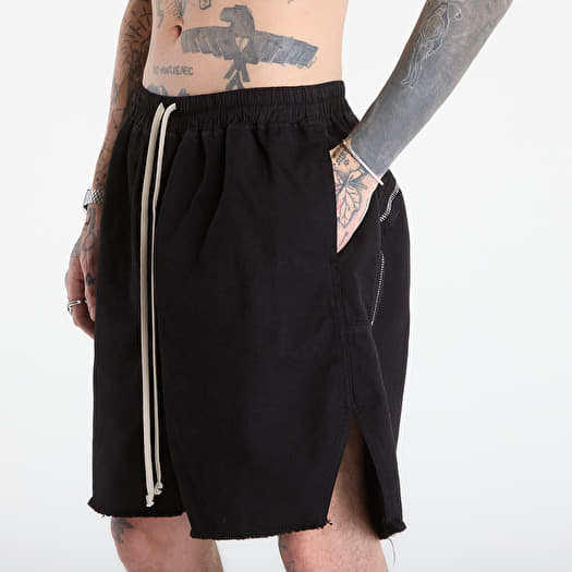 Rick Owens DRKSHDW Long Boxers Butt Zip Shorts Black | Footshop
