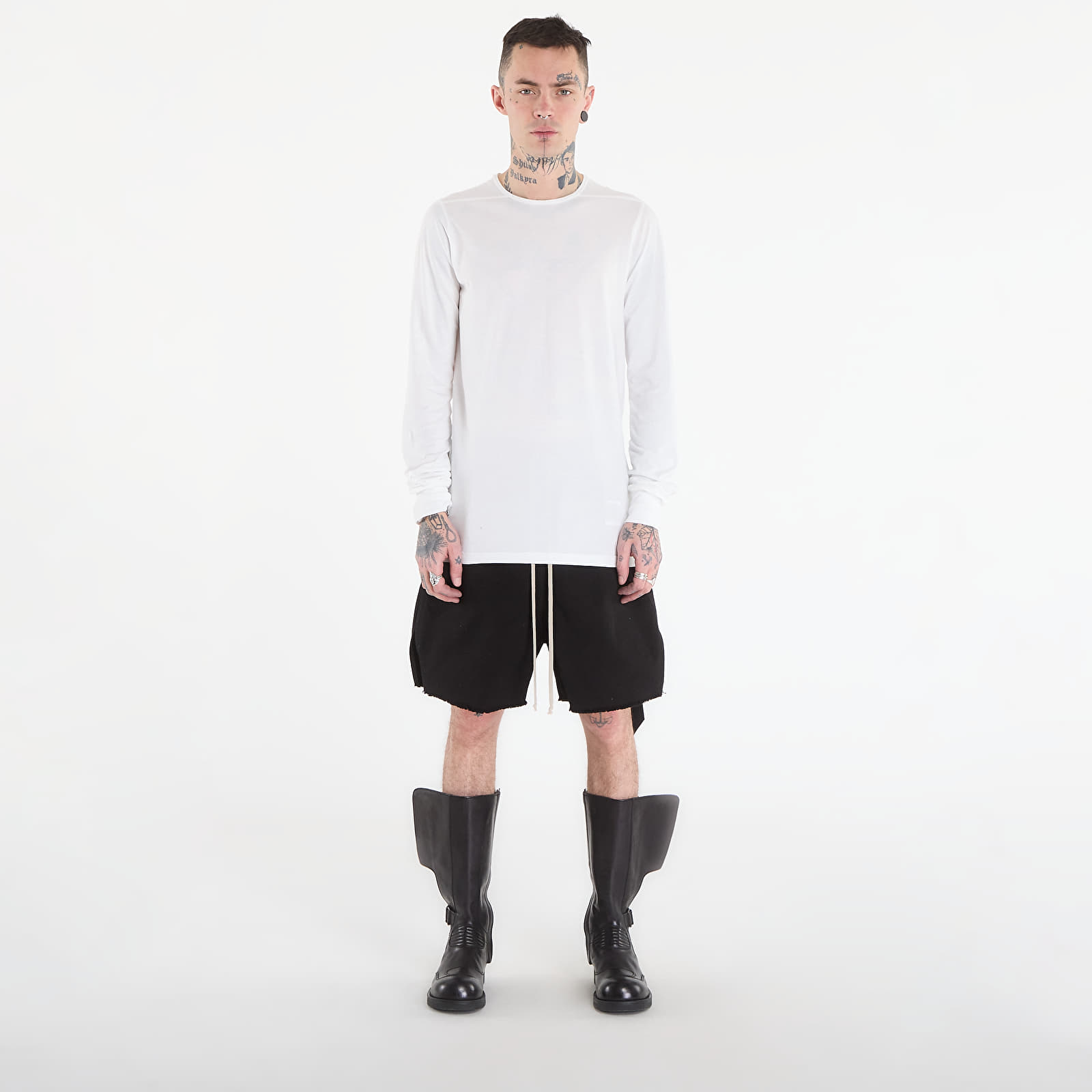 Kraťasy Rick Owens DRKSHDW Long Boxers Butt Zip Shorts Black