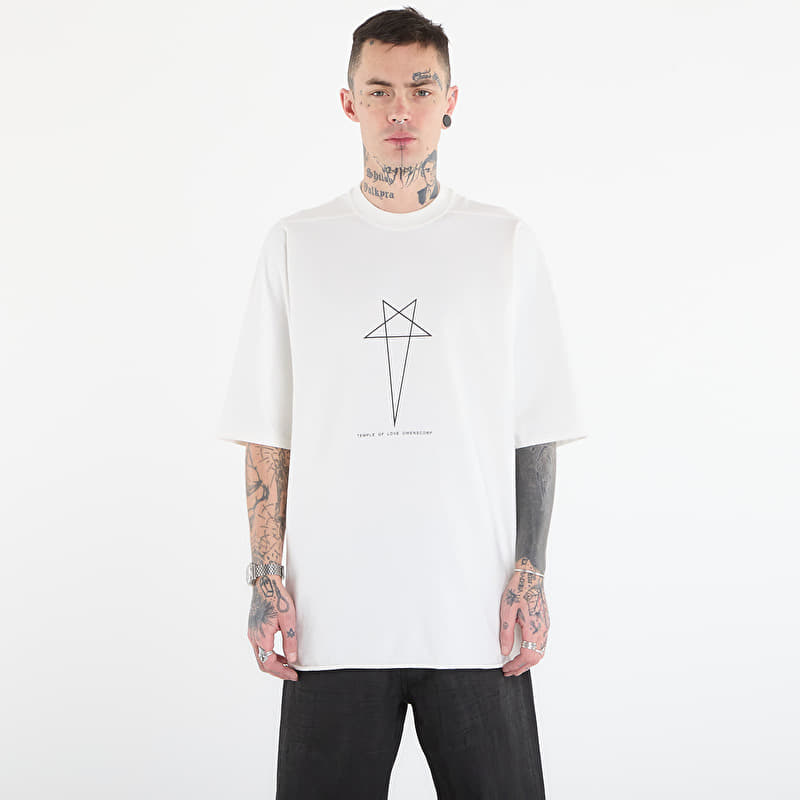 T-shirt Rick Owens DRKSHDW Jumbo Ss T-Shirt Milk/ Black