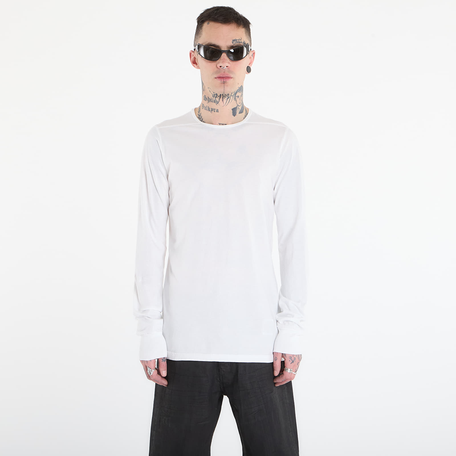 Männer T-Shirts Rick Owens DRKSHDW Level Ls T-Shirt Milk