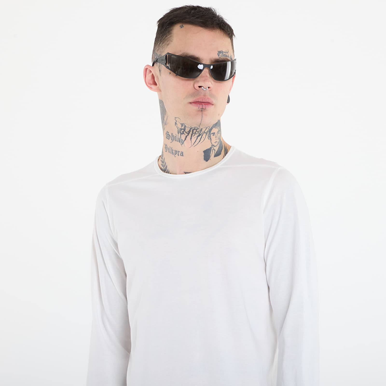 Männer T-Shirts Rick Owens DRKSHDW Level Ls T-Shirt Milk
