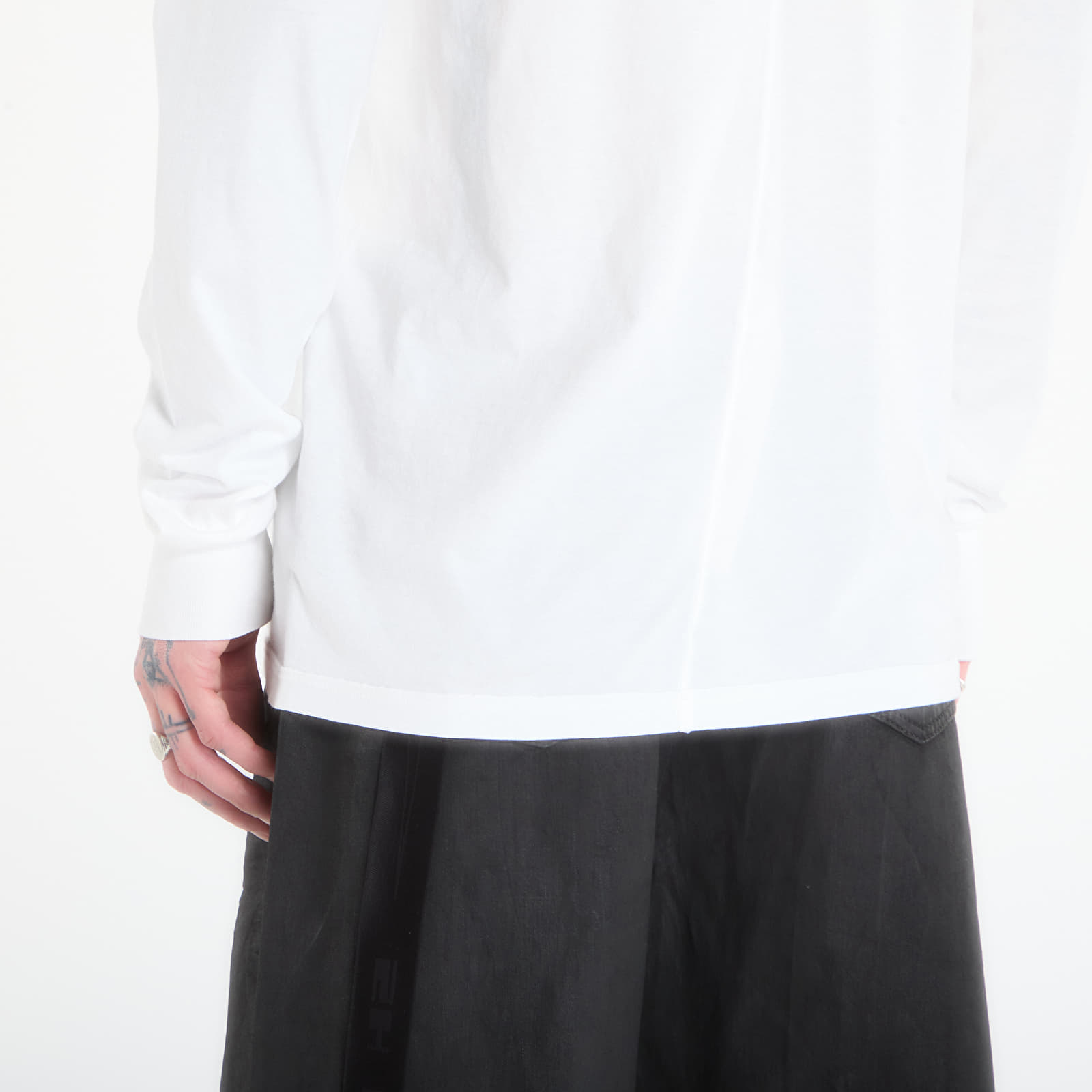 Männer T-Shirts Rick Owens DRKSHDW Level Ls T-Shirt Milk