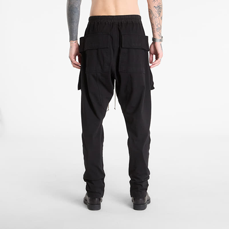 Rick Owens DRKSHDW Creatch Cargo Drawstring Pants Black | Footshop