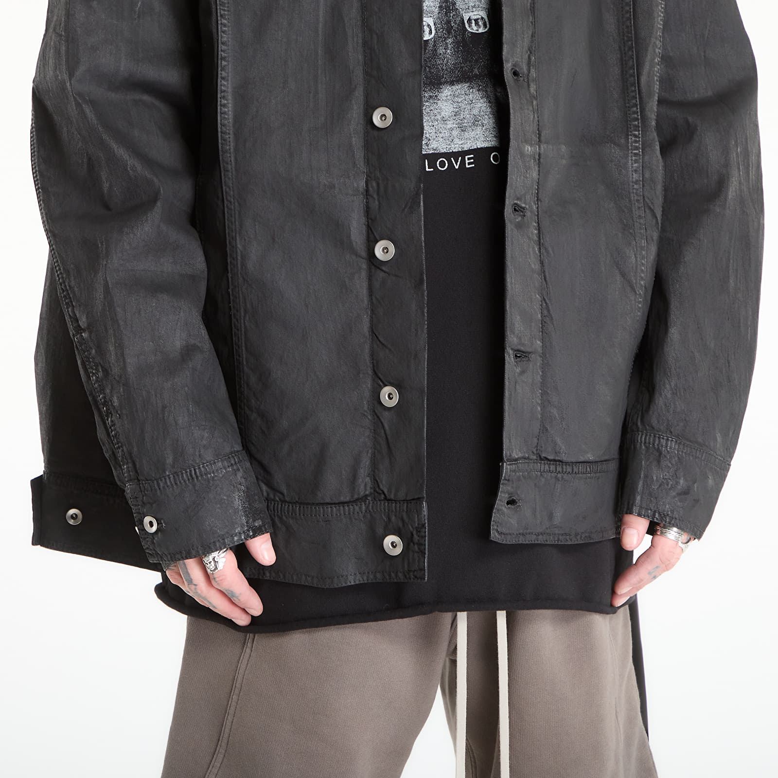 Jakker til mænd Rick Owens DRKSHDW Jumbo Worker Jacket Black