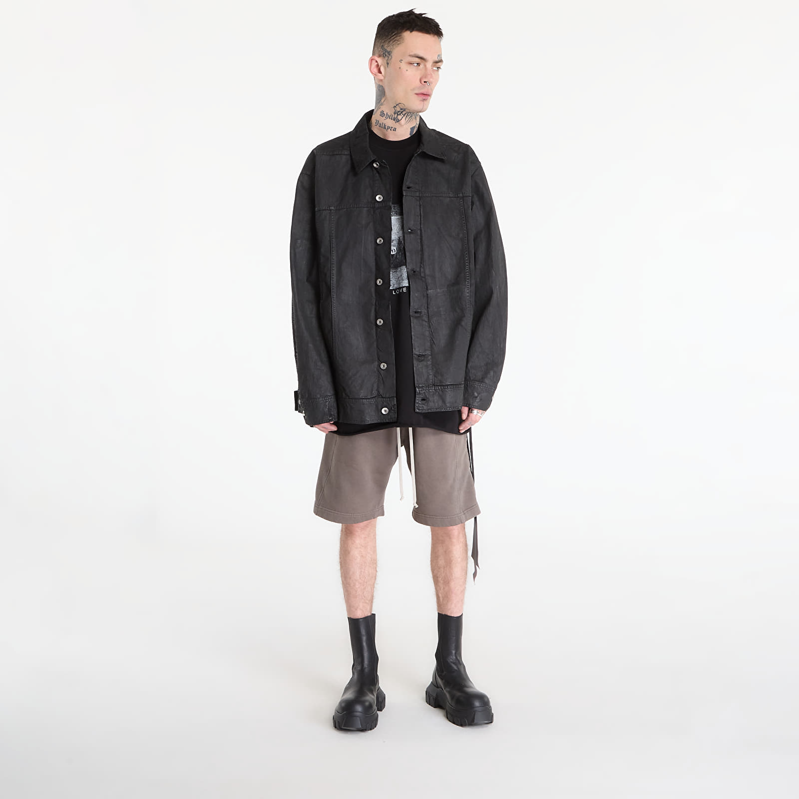 Jakker til mænd Rick Owens DRKSHDW Jumbo Worker Jacket Black
