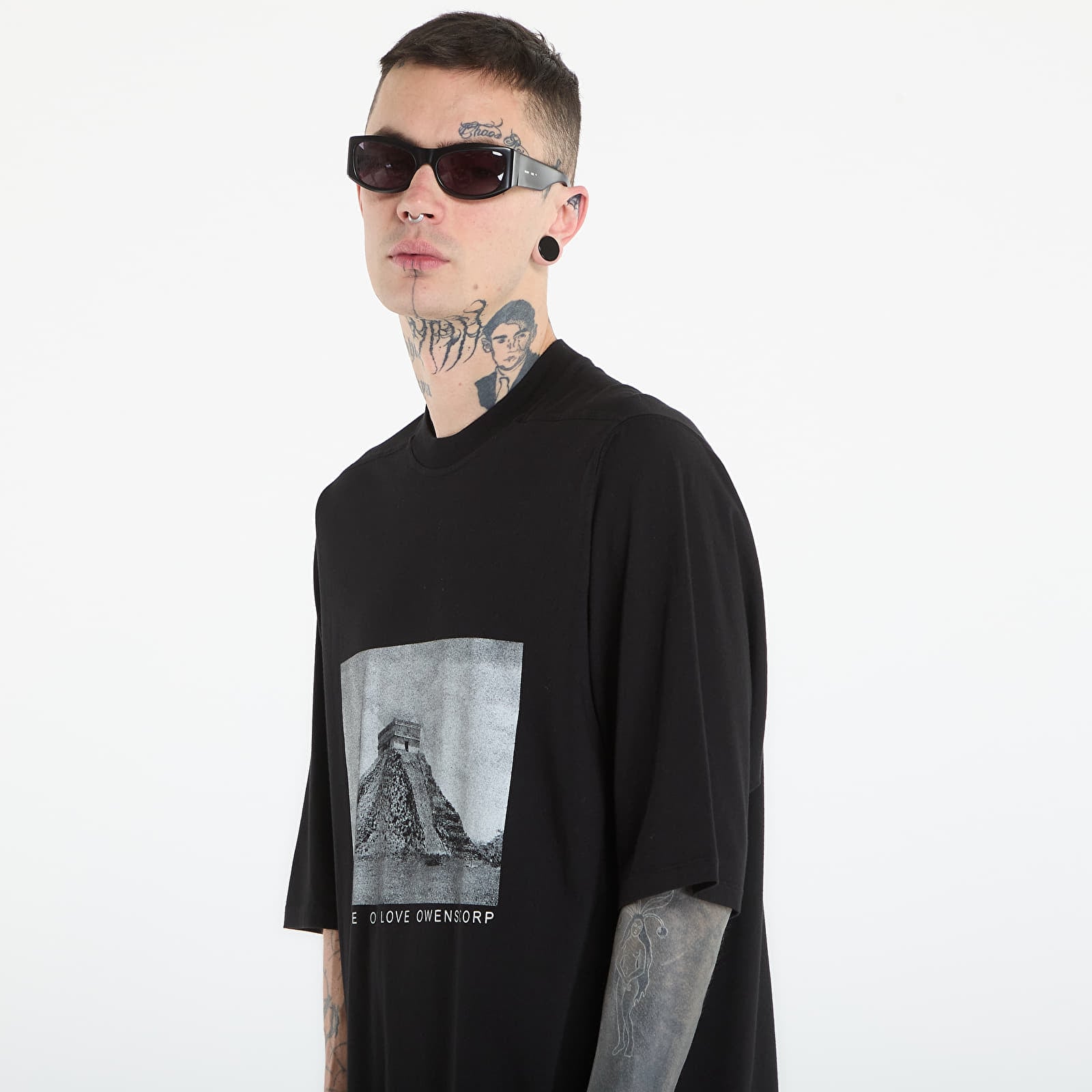 Männer T-Shirts Rick Owens DRKSHDW Jumbo Ss T-Shirt Black/ Milk