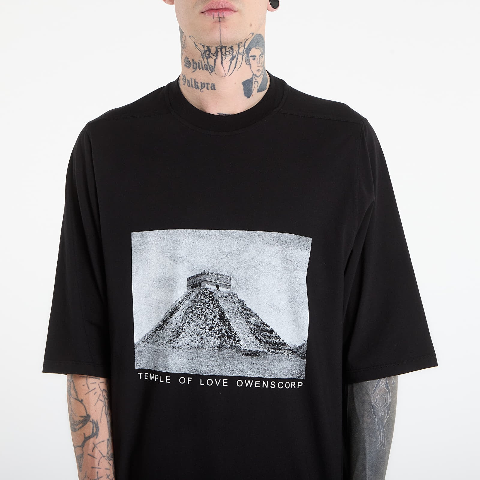 Männer T-Shirts Rick Owens DRKSHDW Jumbo Ss T-Shirt Black/ Milk