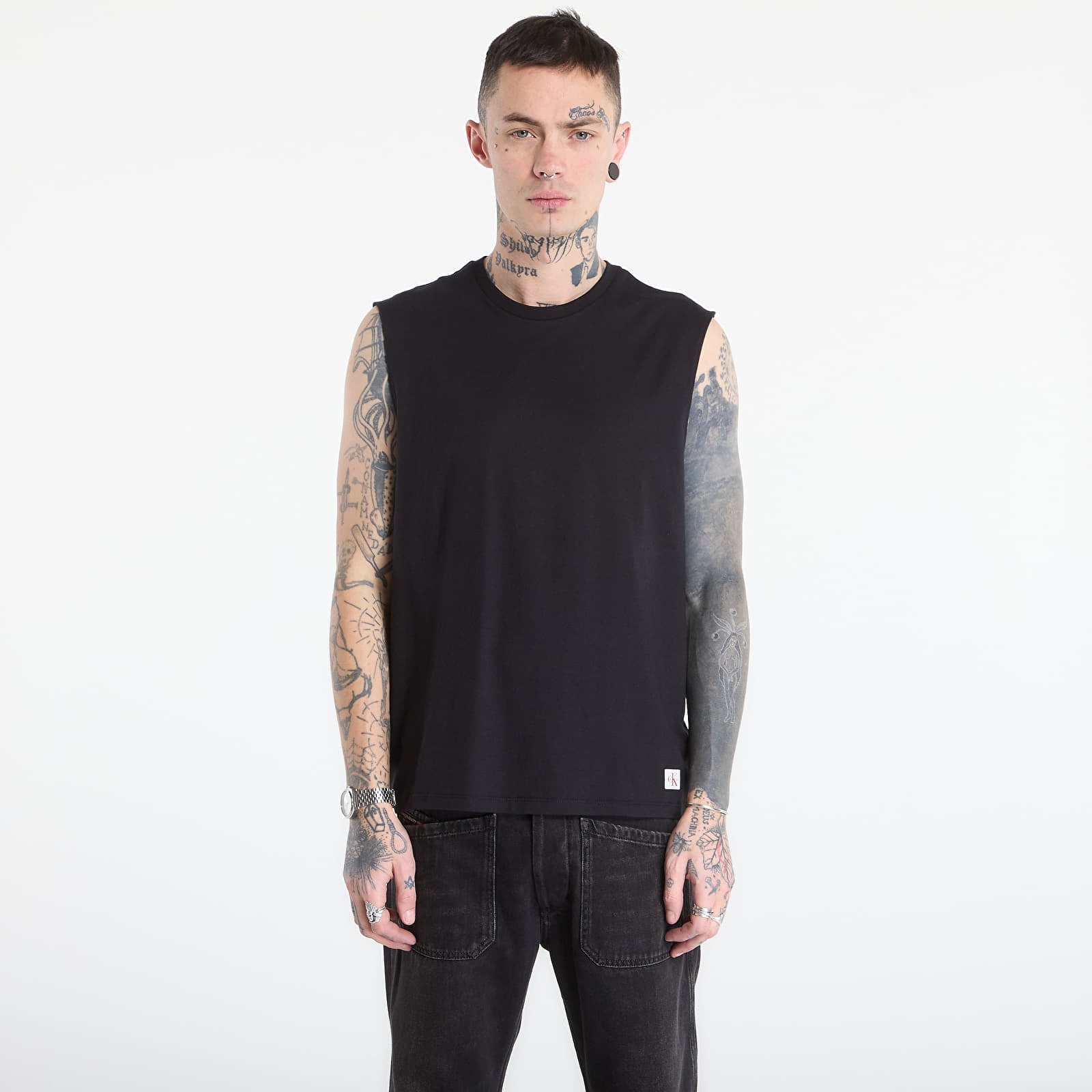 Tops Calvin Klein Jeans 30S Jersey Badge Mus Black