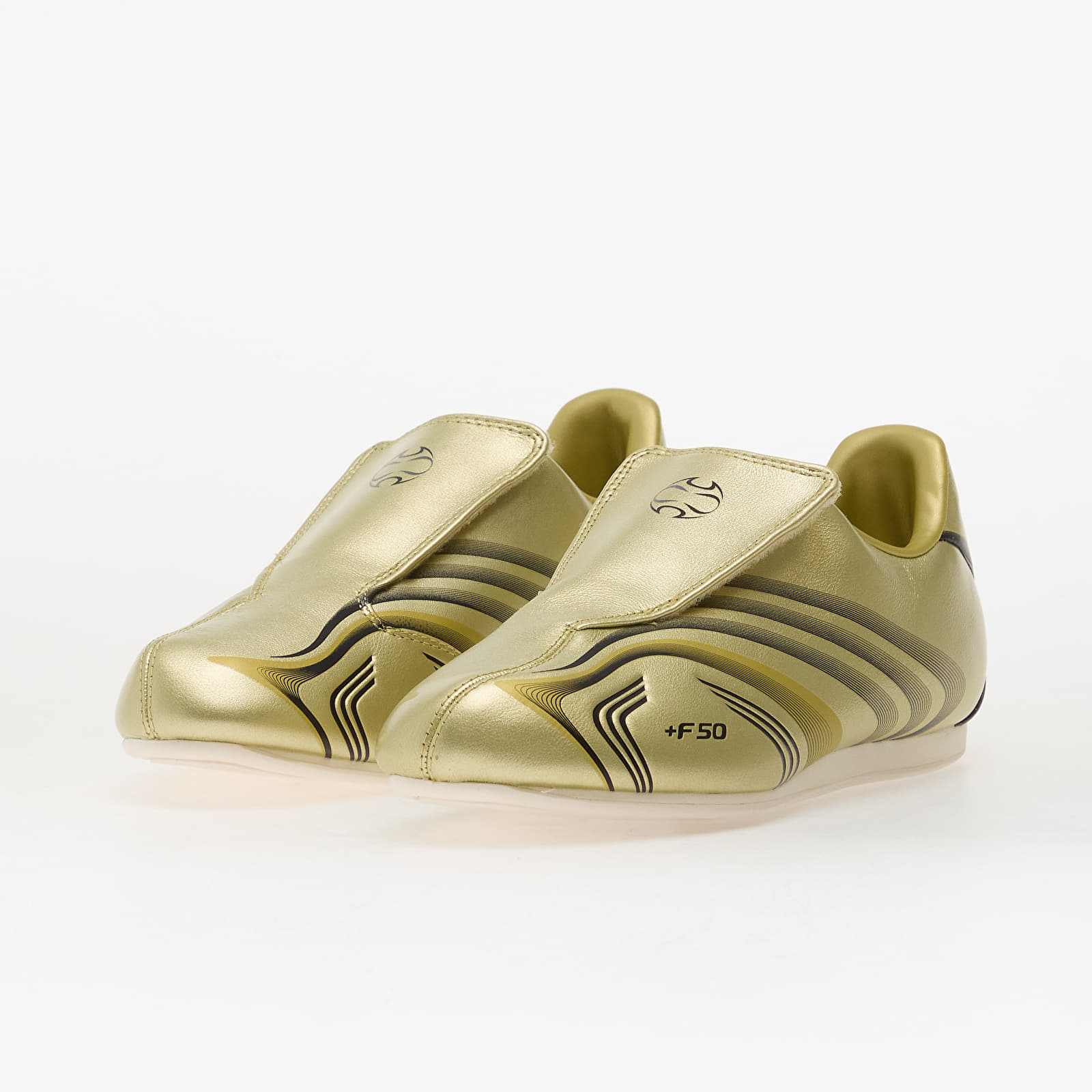 Women's shoes adidas Taekwondo F50 W Gold Metallic/ Core Black/ Off White