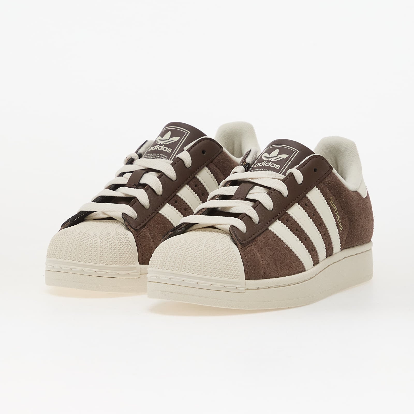 Naisten kengät adidas Superstar II W Shale Brown/ Off White/ Gold Metallic