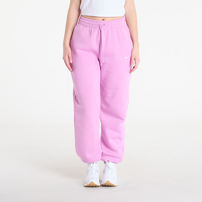 Nike Sportswear Phoenix Fleece Women's High-Waisted Oversized Sweatpants Lt Magenta/ Sail