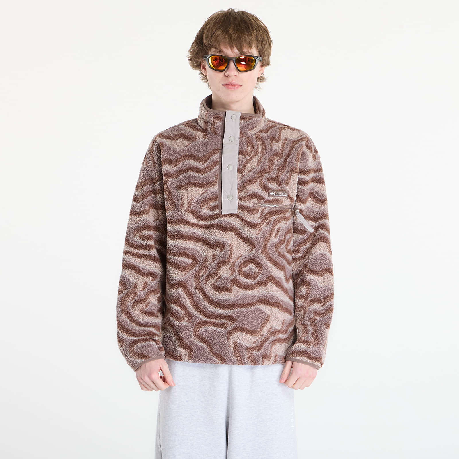 Суитшърт Columbia Helvetia™ Half Snap Fleece With Print Iron/ Topoglitch XL