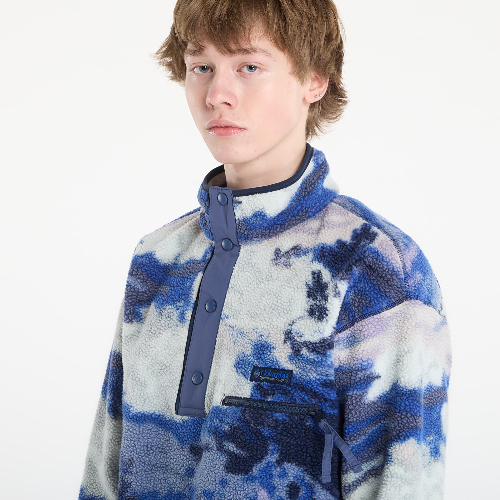 Bluzy Columbia Helvetia™ Half Snap Fleece With Print Collegiate Navy/ Dreaming