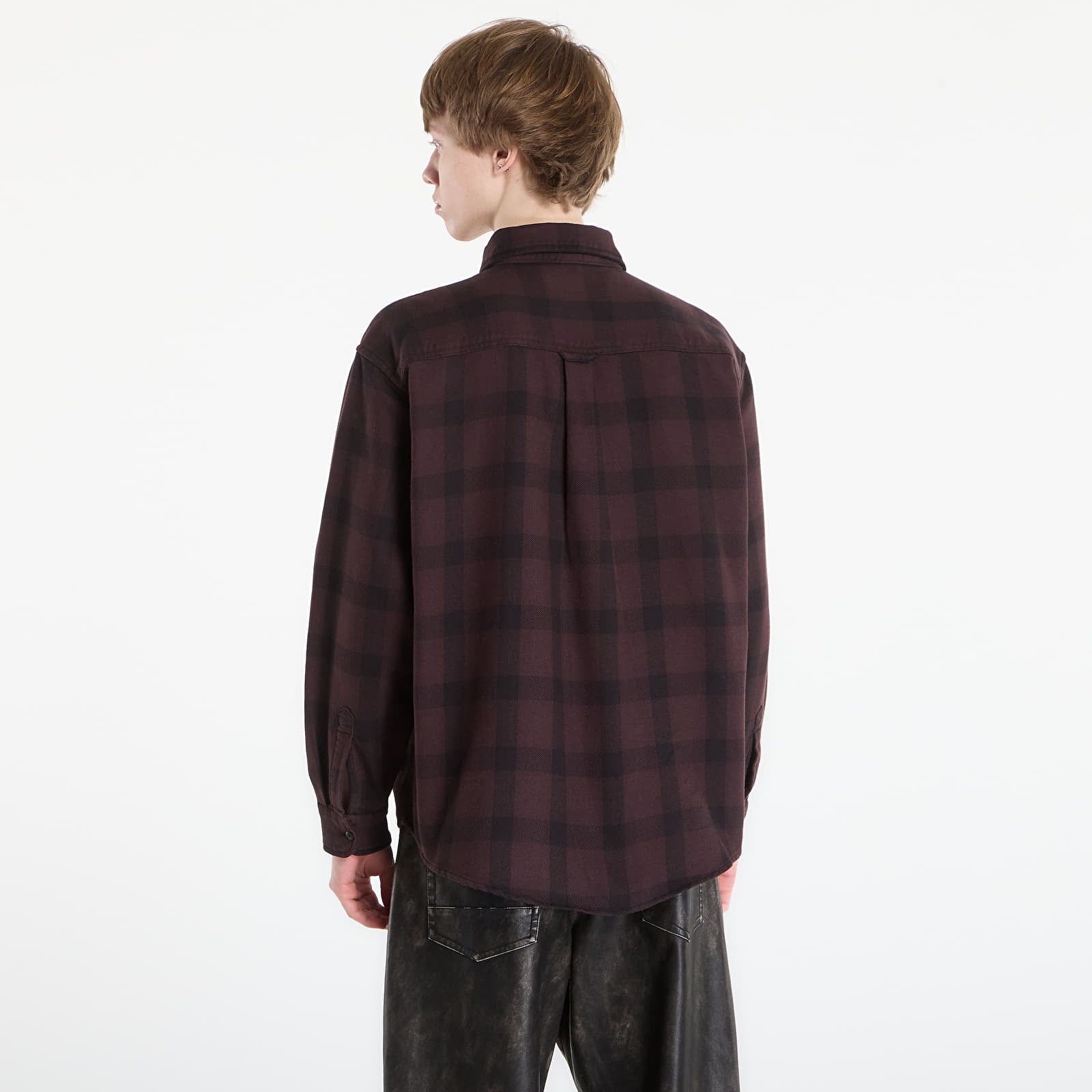 Skjorter Carhartt WIP L/S Edmands Shirt UNISEX Edmands Check/ Natural/ Palisander