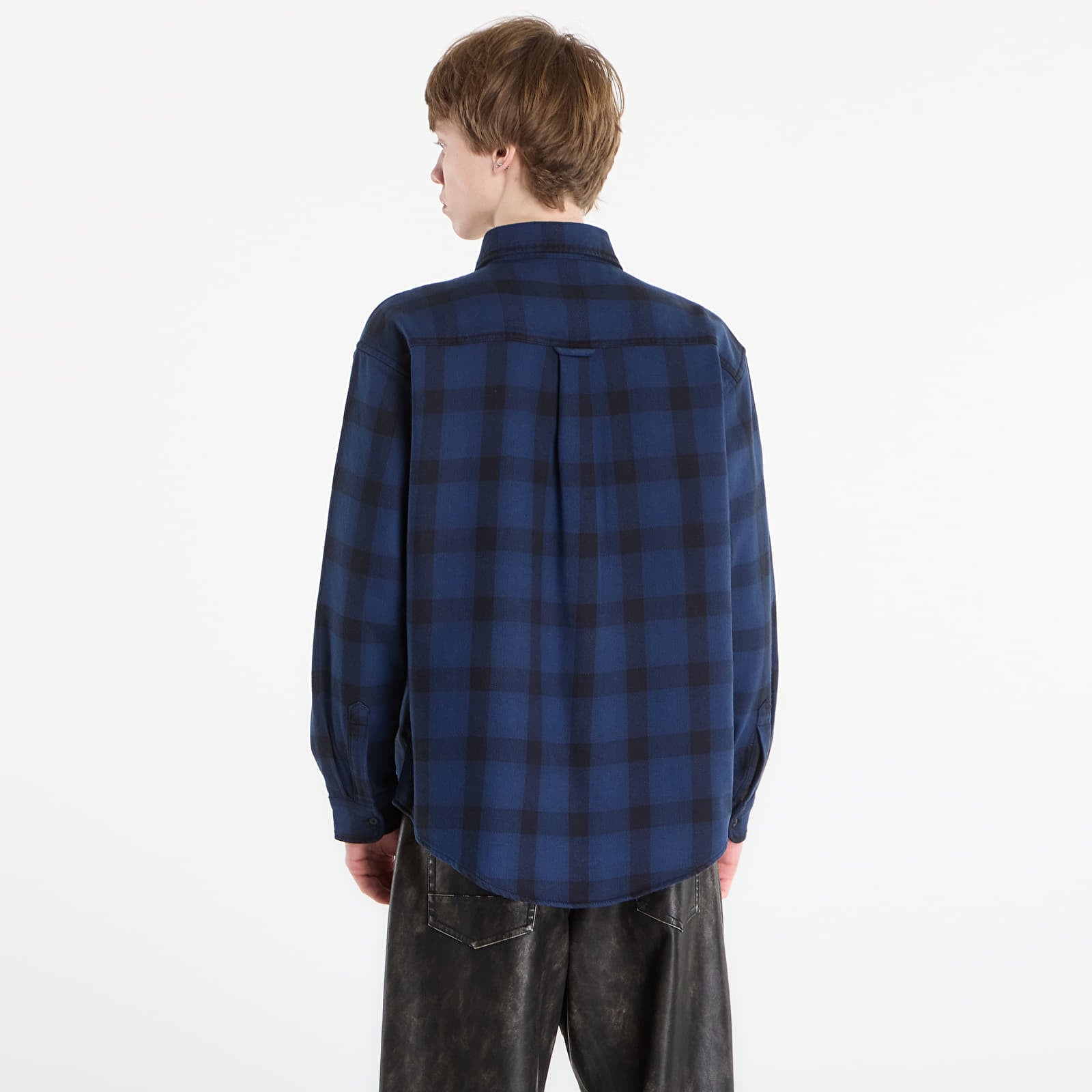 Skjorter Carhartt WIP L/S Edmands Shirt UNISEX Edmands Check/ Natural/ Jupiter