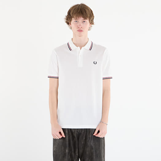T-Shirt FRED PERRY Twin Tipped Fred Perry Shirt Snwht/ Bred/ Nvy