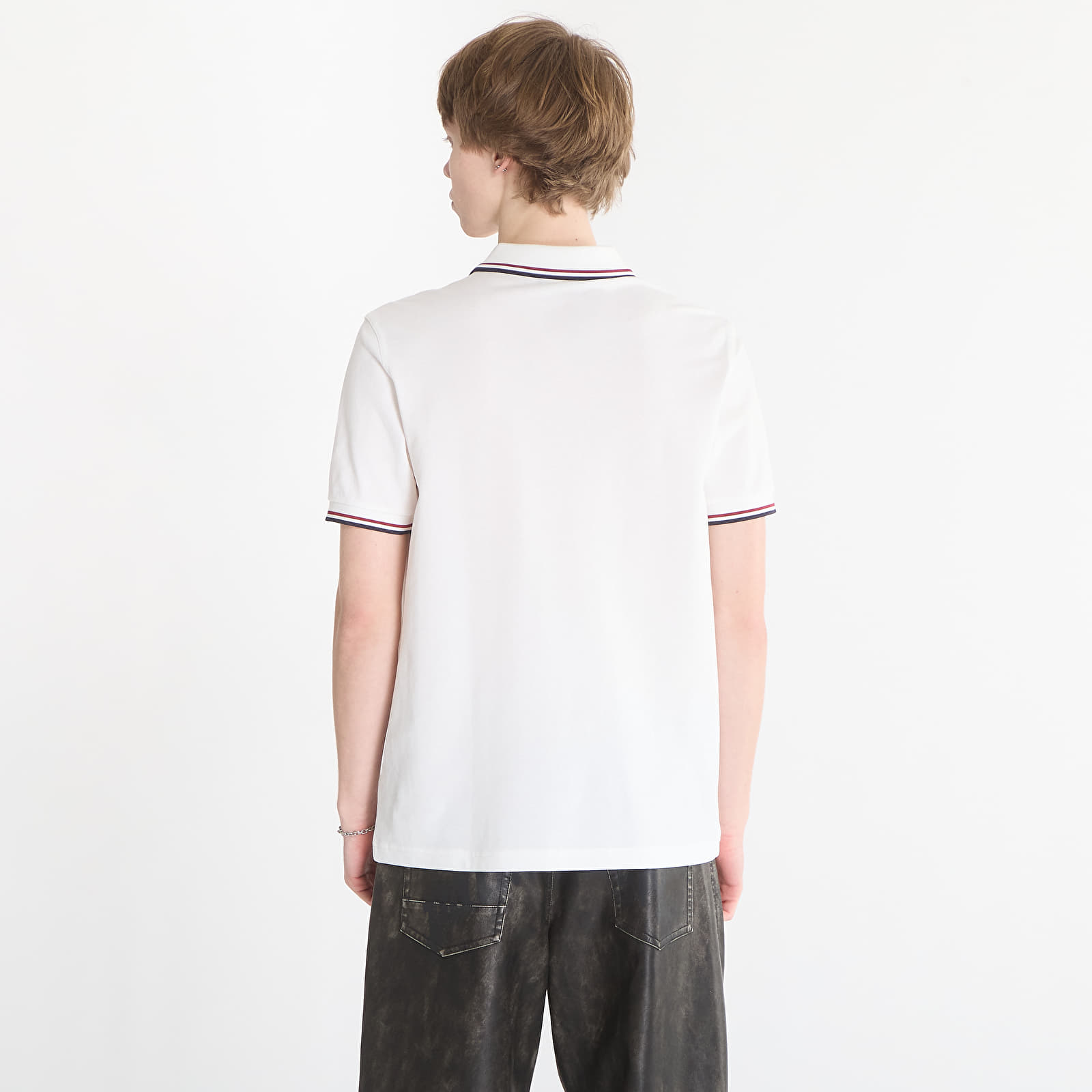 T-Shirts FRED PERRY Twin Tipped Fred Perry Shirt Snwht/ Bred/ Nvy