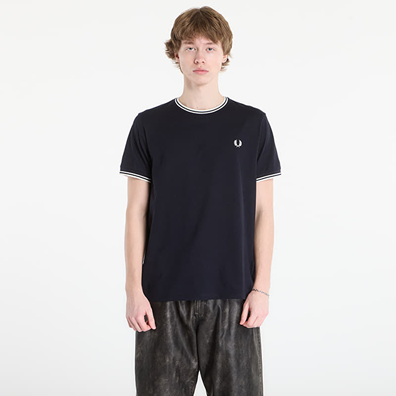 FRED PERRY Twin Tipped T-Shirt Navy