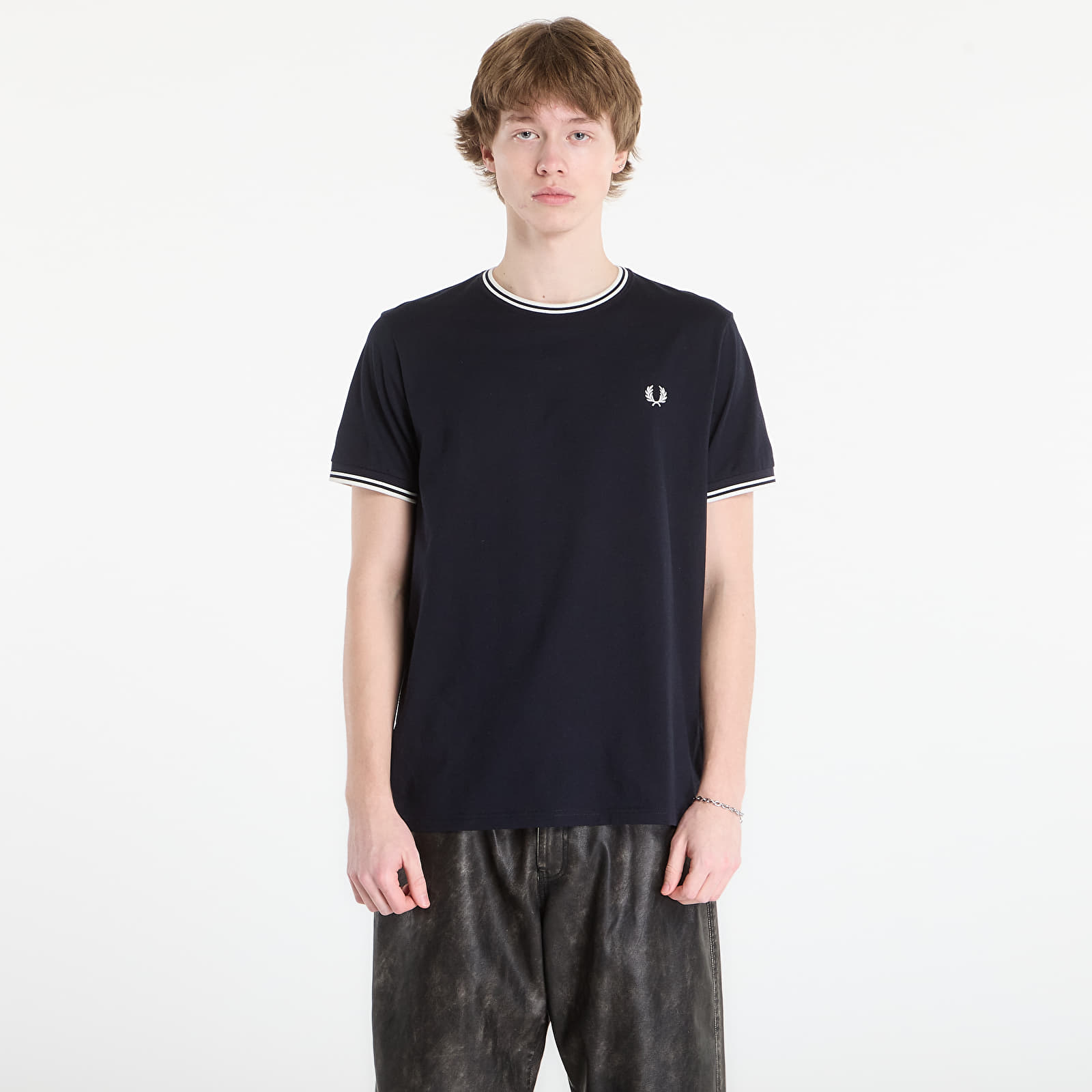 T-shirts FRED PERRY Twin Tipped T-Shirt Navy