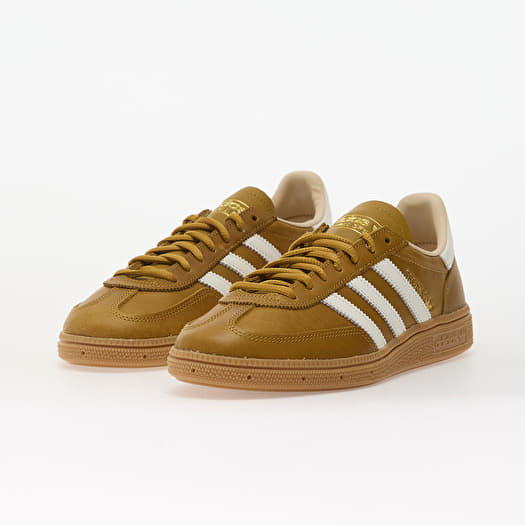 adidas gazelle silver green womens ADIDAS Size 12 Brown White Solid Leather Lace-Up Sneakers – Sui Generis  Designer Consignment main image 1
