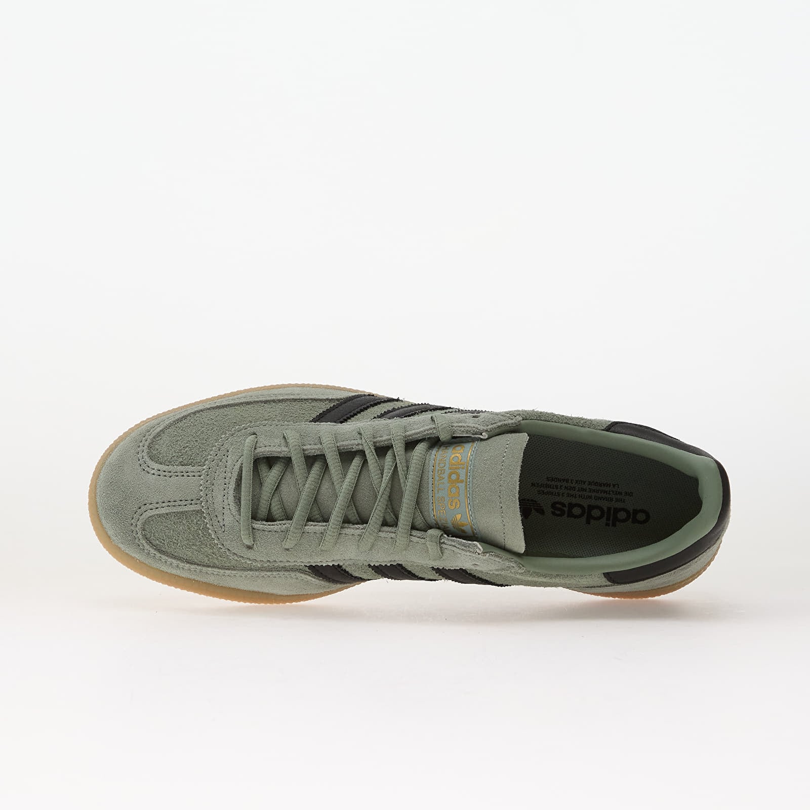 Мужская обувь adidas Handball Spezial Silver Green/ Core Black/ Gum4