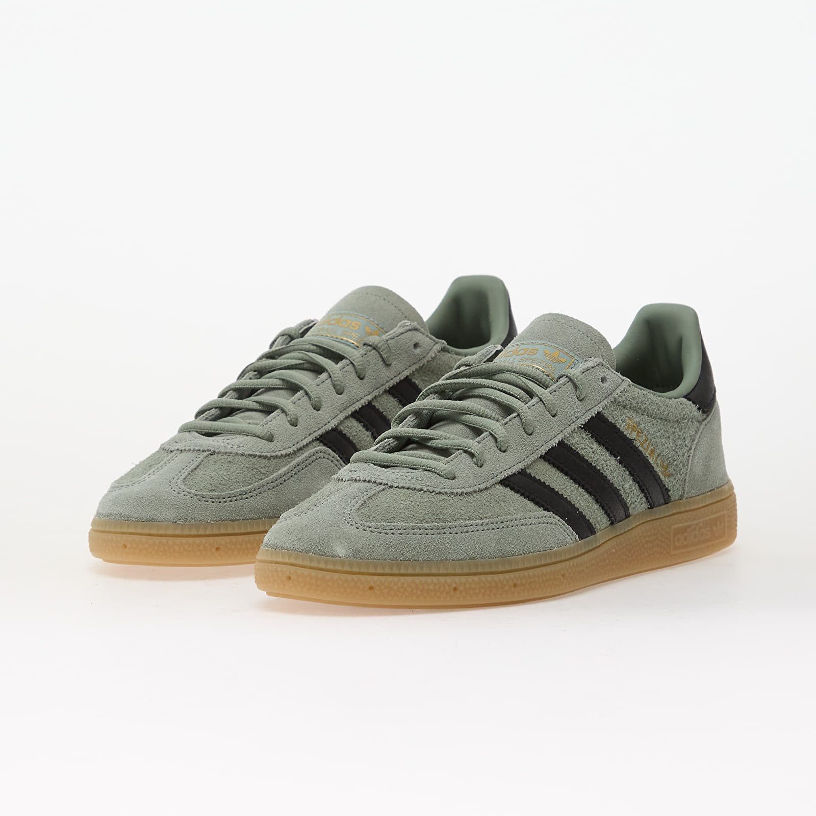 Мужская обувь adidas Handball Spezial Silver Green/ Core Black/ Gum4