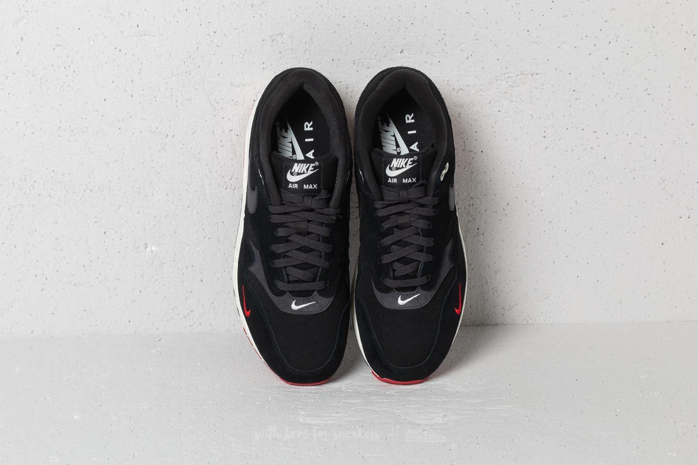 Air max 1 discount premium black red