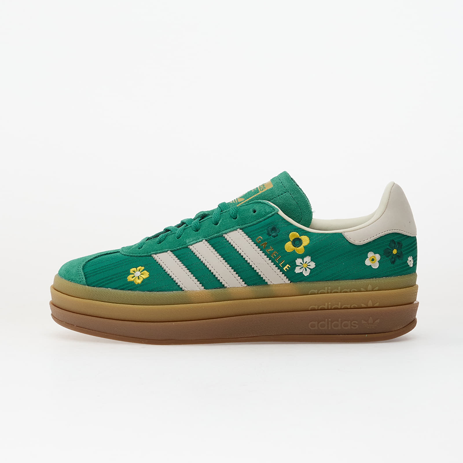 Dámské tenisky a boty adidas Gazelle Bold Bold Green/ Off White/ Eqt Yellow
