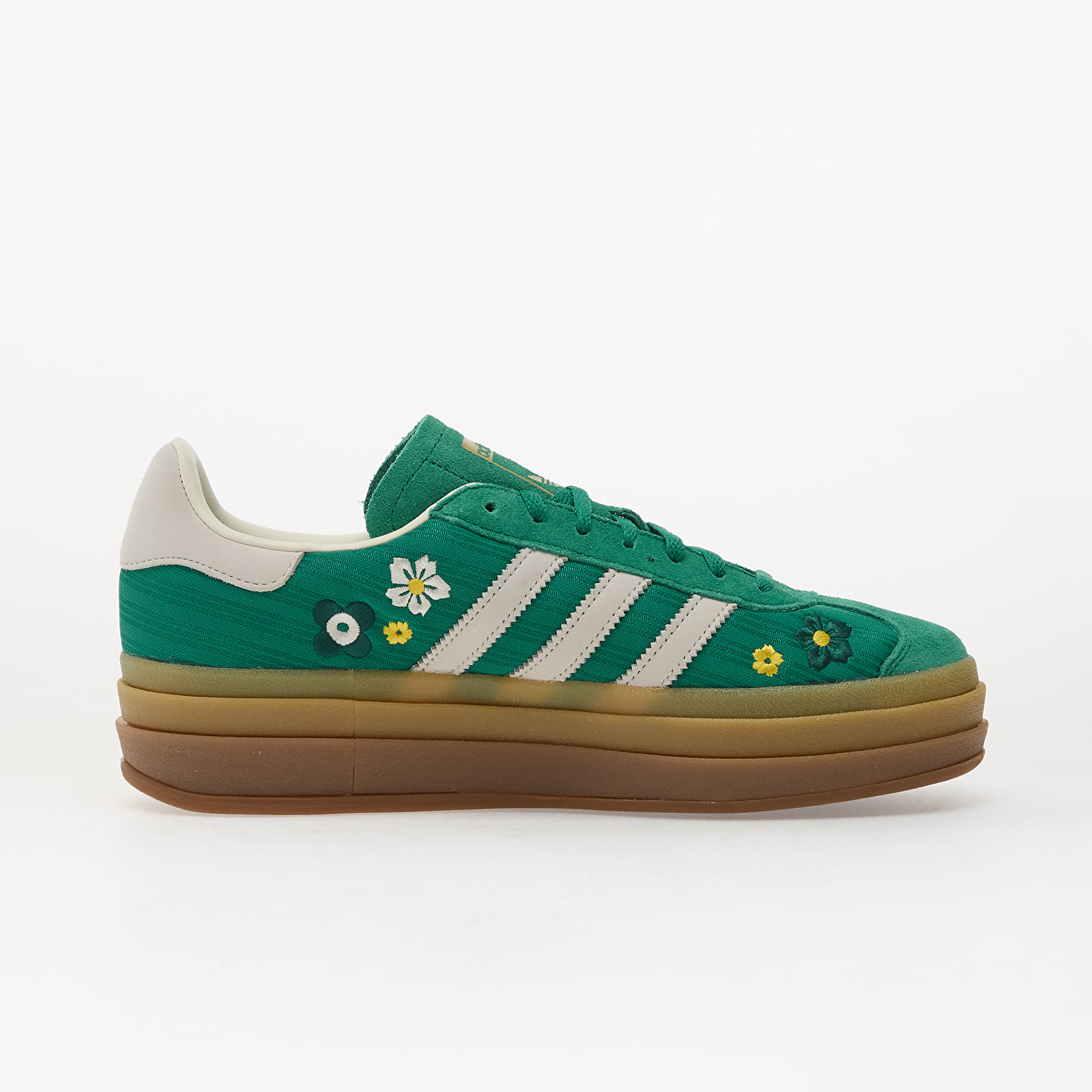 Dámské tenisky a boty adidas Gazelle Bold Bold Green/ Off White/ Eqt Yellow