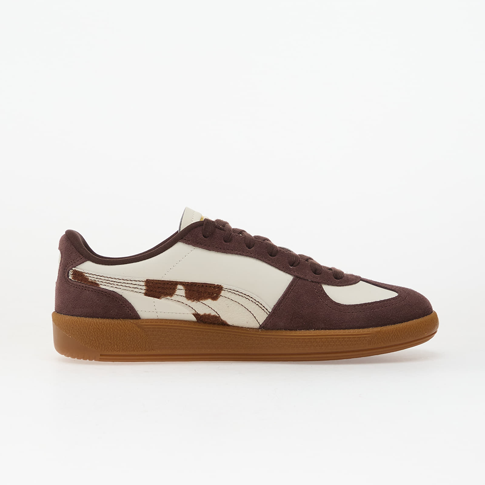 Damen Sneaker und Schuhe Puma Palermo Cow Wns Warm White-Chocolate Brown-Gum
