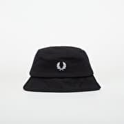 FRED PERRY Pique Bucket Hat Black/ Snowwhite