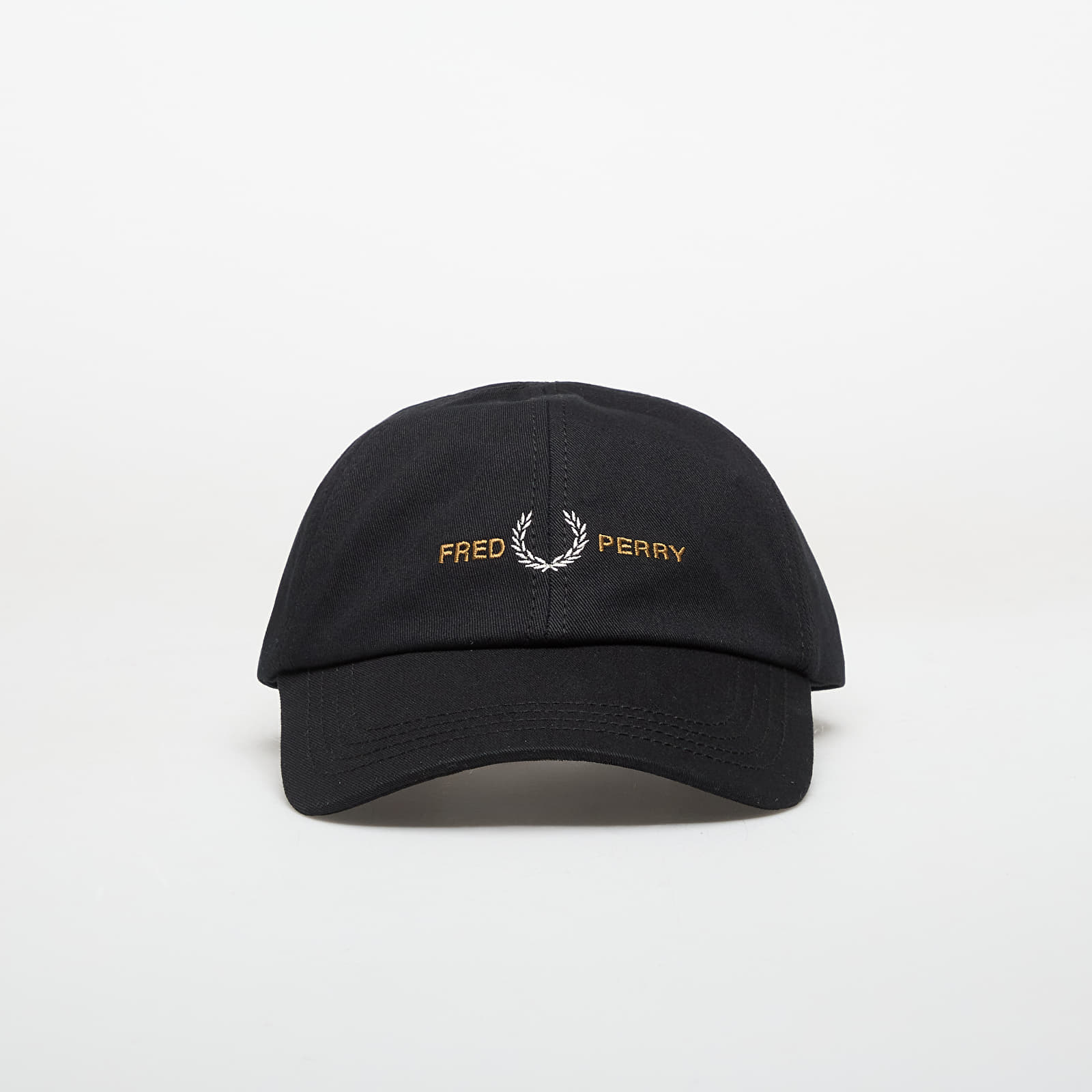 Caps for menn FRED PERRY Flp Twill Cap Black