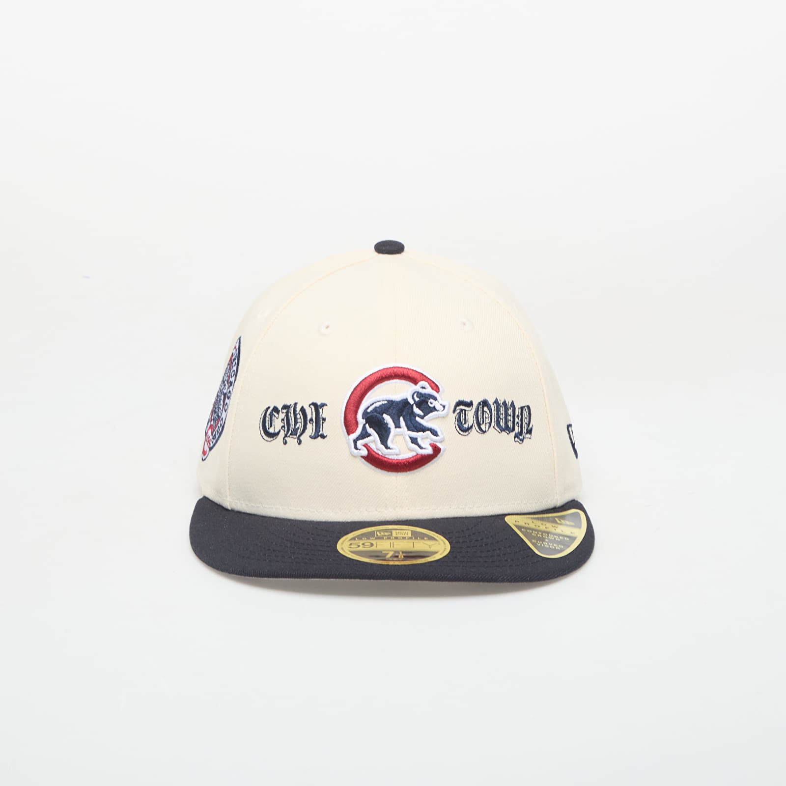 Capac New Era 59FIFTY MLB Coops Logo 5 Chicago Cubs Beige 7 1/8