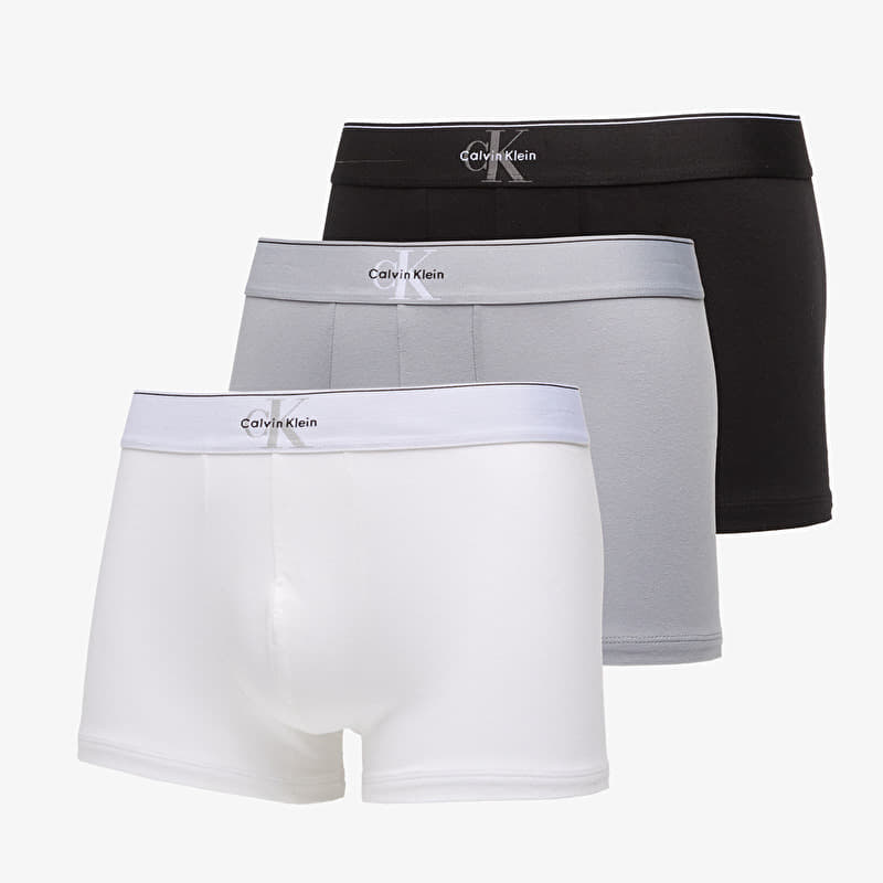 Trenky Calvin Klein Trunk 3-Pack Gray